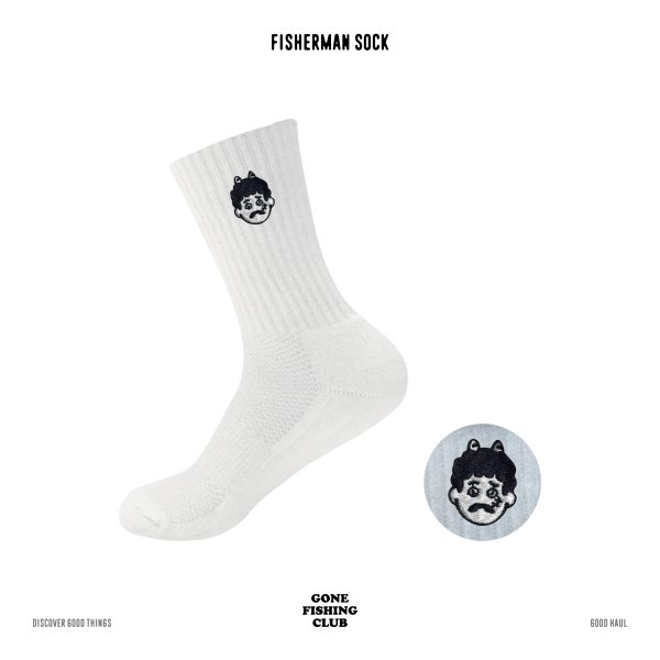 FISHERMAN EMBROIDERY SOCK