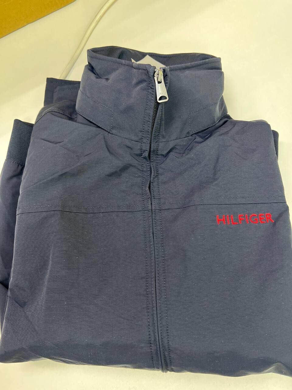 [S] TOMMY HILFIGER NAVY WATER RESISTANT REGGTA JACKET, 78J8297-411 (STH1425)