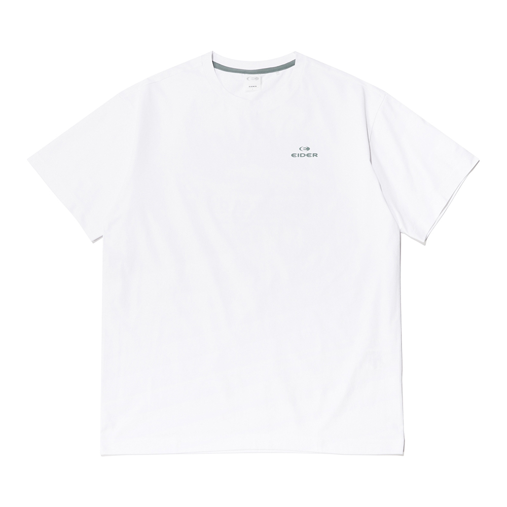 【EIDER】男排汗快乾短袖印花上衣 / 24EDMM24258-[白]