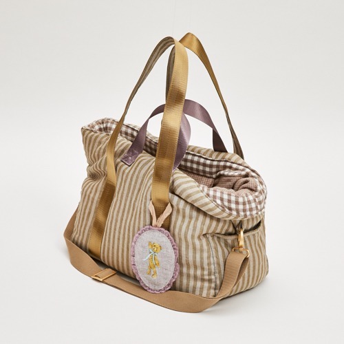 Louisdog 卡其條紋5提袋