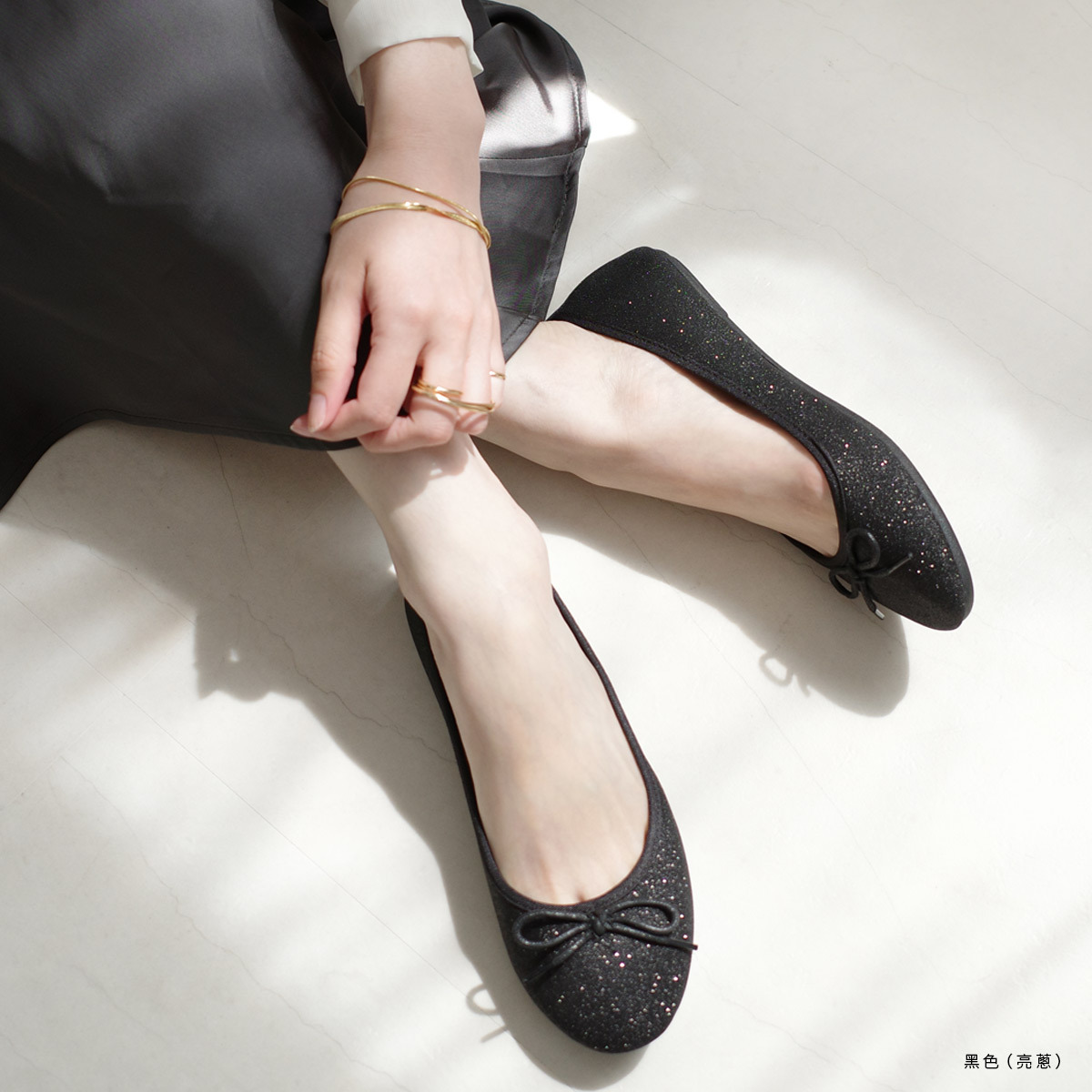 法式柔美 圓頭蝴蝶結芭蕾娃娃鞋｜秋冬色