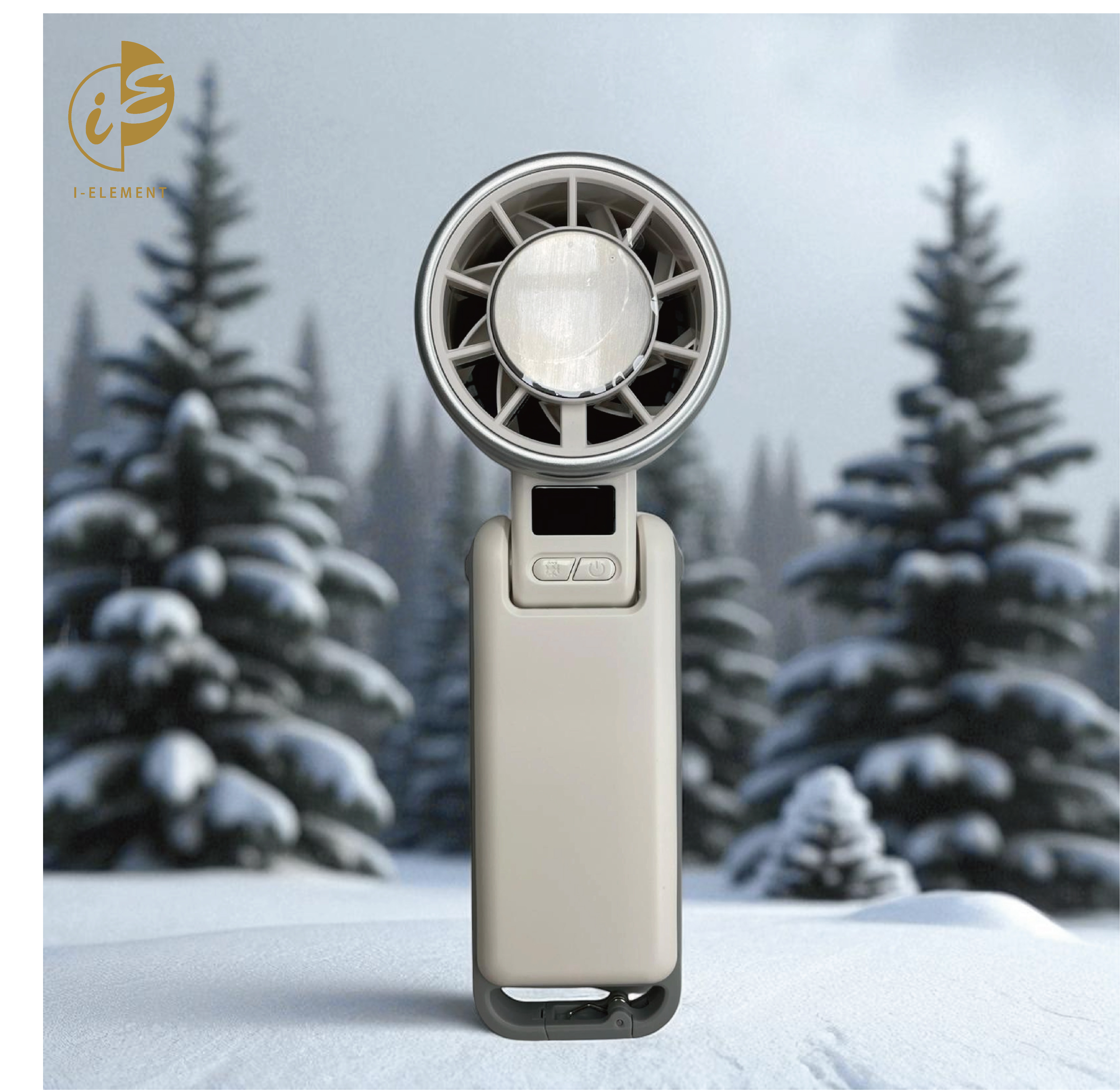 Handheld Portable Turbo Fan with Ice Cooler [White]