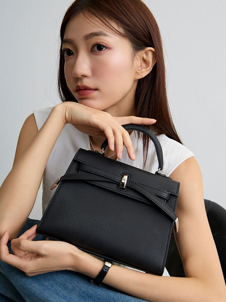 小型優雅真皮凱莉包