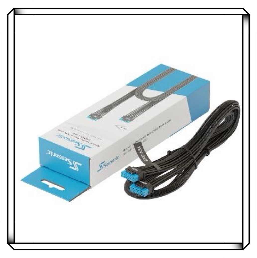 Seasonic 海韻 ATX3 12V-2X6 90度模組線 黑色