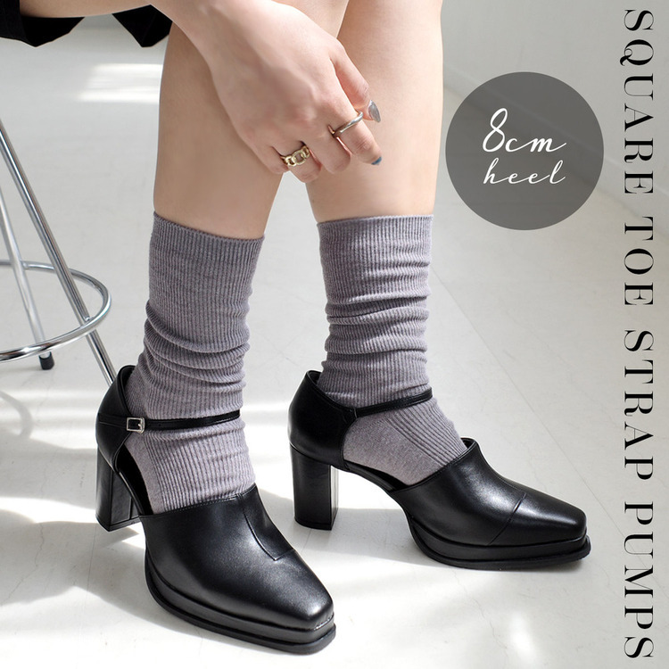 完美比例 踝帶厚底防水台高跟鞋【SY037】