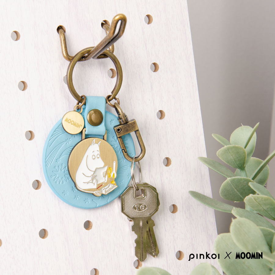 【Pinkoi × Moomin】レザーキーリング / ムーミントロール