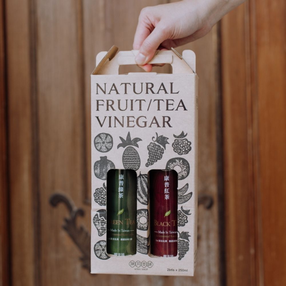 (箱購) 康普茶醋禮盒 2入(250ML)X6/14盒_口味任選