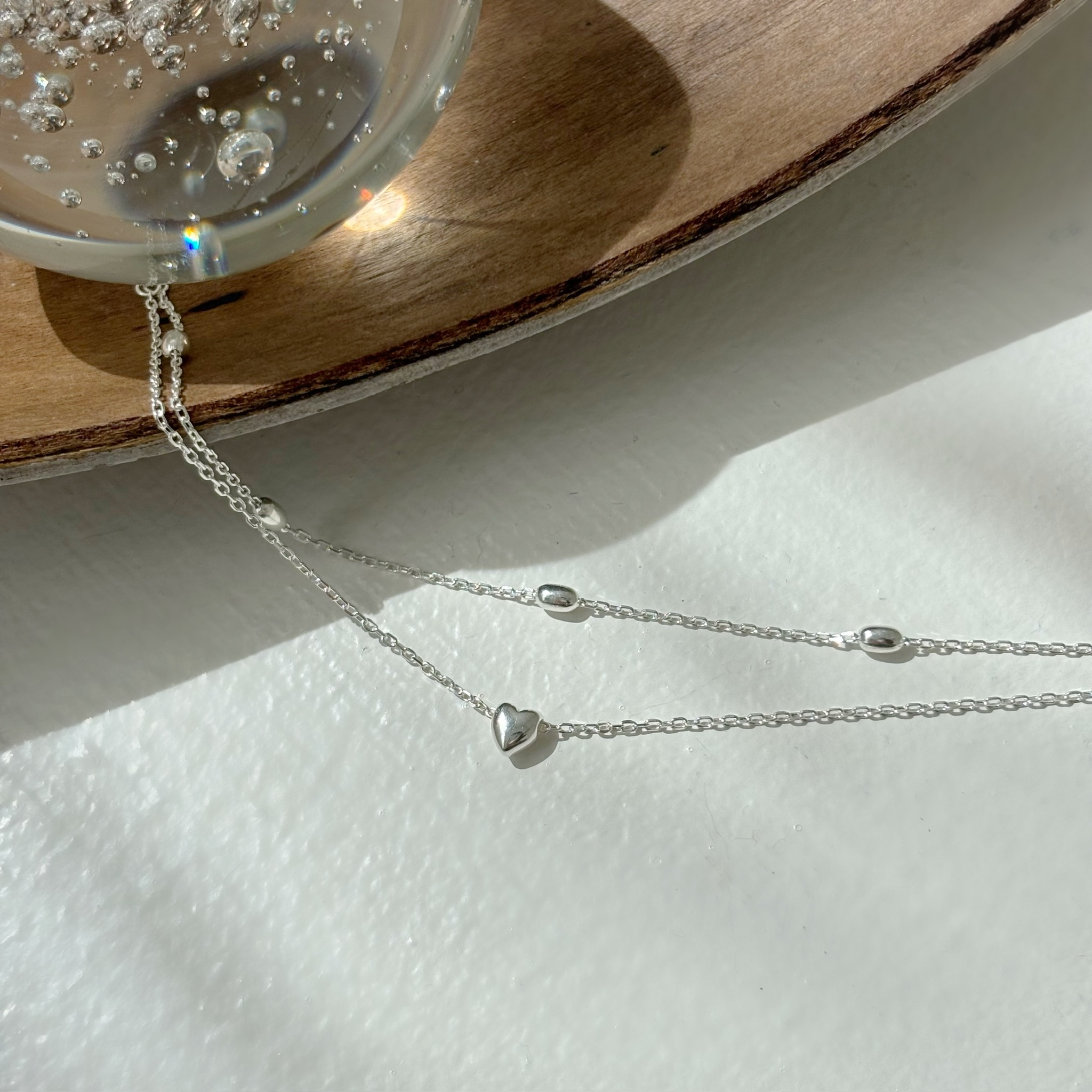 米粒小愛心雙層手鍊