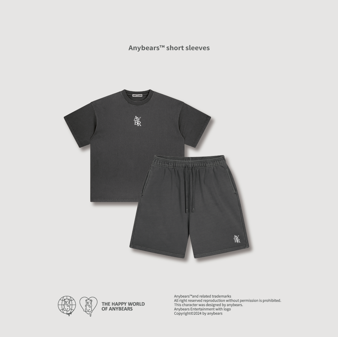 ANYBEARS® AYBR熊 水洗短Tee / 短褲