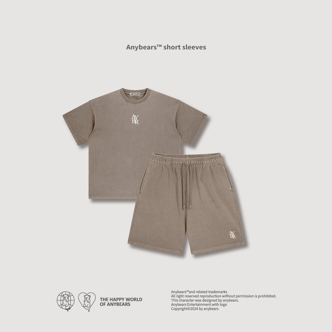 ANYBEARS® AYBR熊 水洗短Tee / 短褲