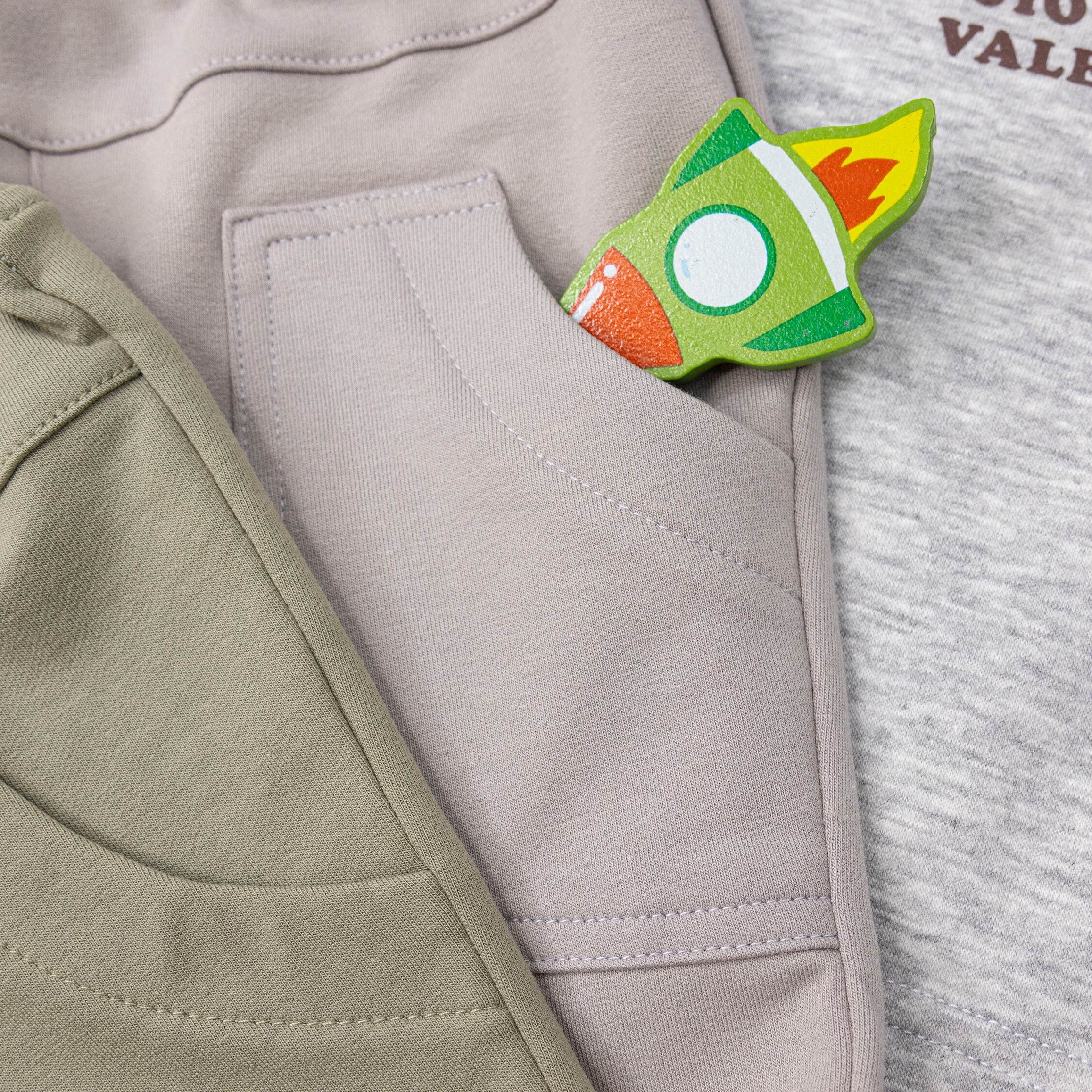 范侖鐵諾【32558】小熊工具車車舒適長褲＊二色