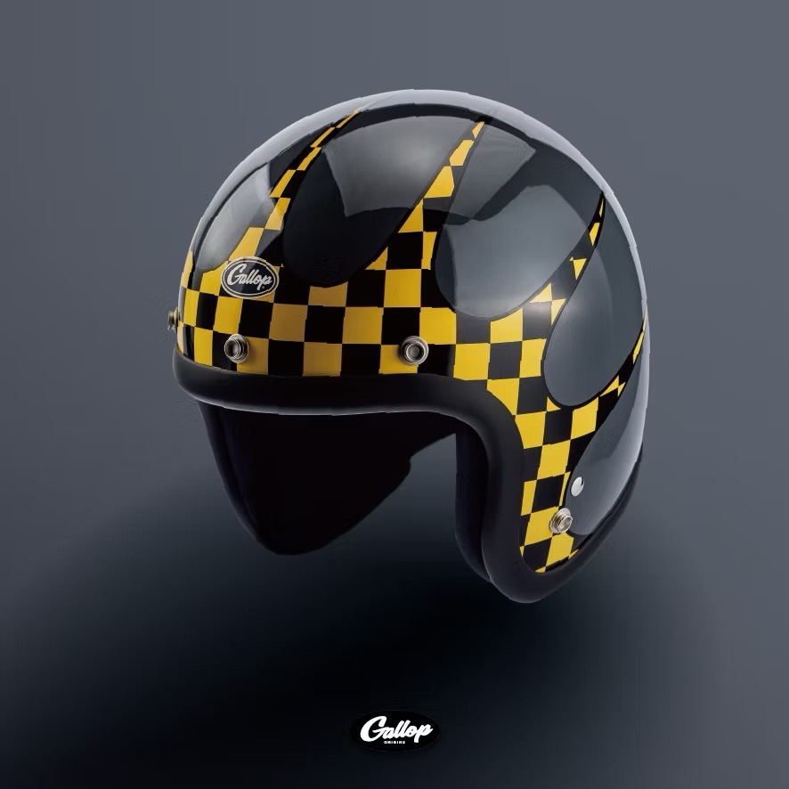 GALLOP P-51 Mustang戰鬥機【黃格水泥灰底】 3/4罩式