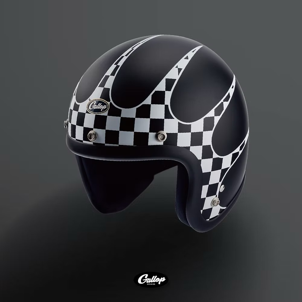 GALLOP P-51 Mustang戰鬥機【消光白格】 3/4罩式