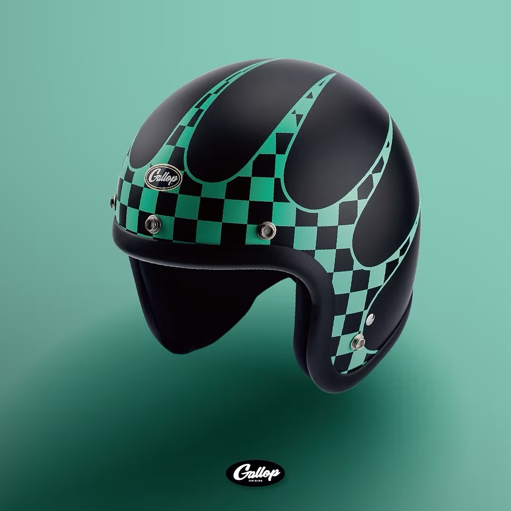 GALLOP P-51 Mustang戰鬥機【消光綠格】 3/4罩式