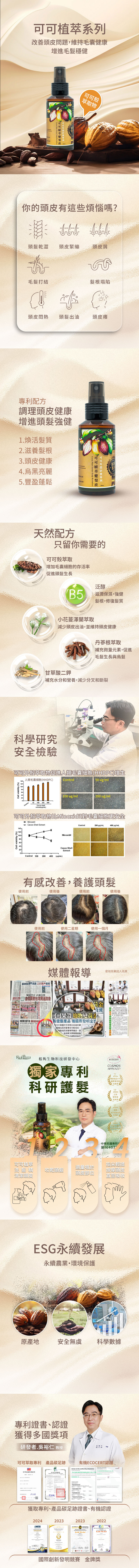 健髮液,可可,生髮,落髮,長髮,禿頭,頭皮問題