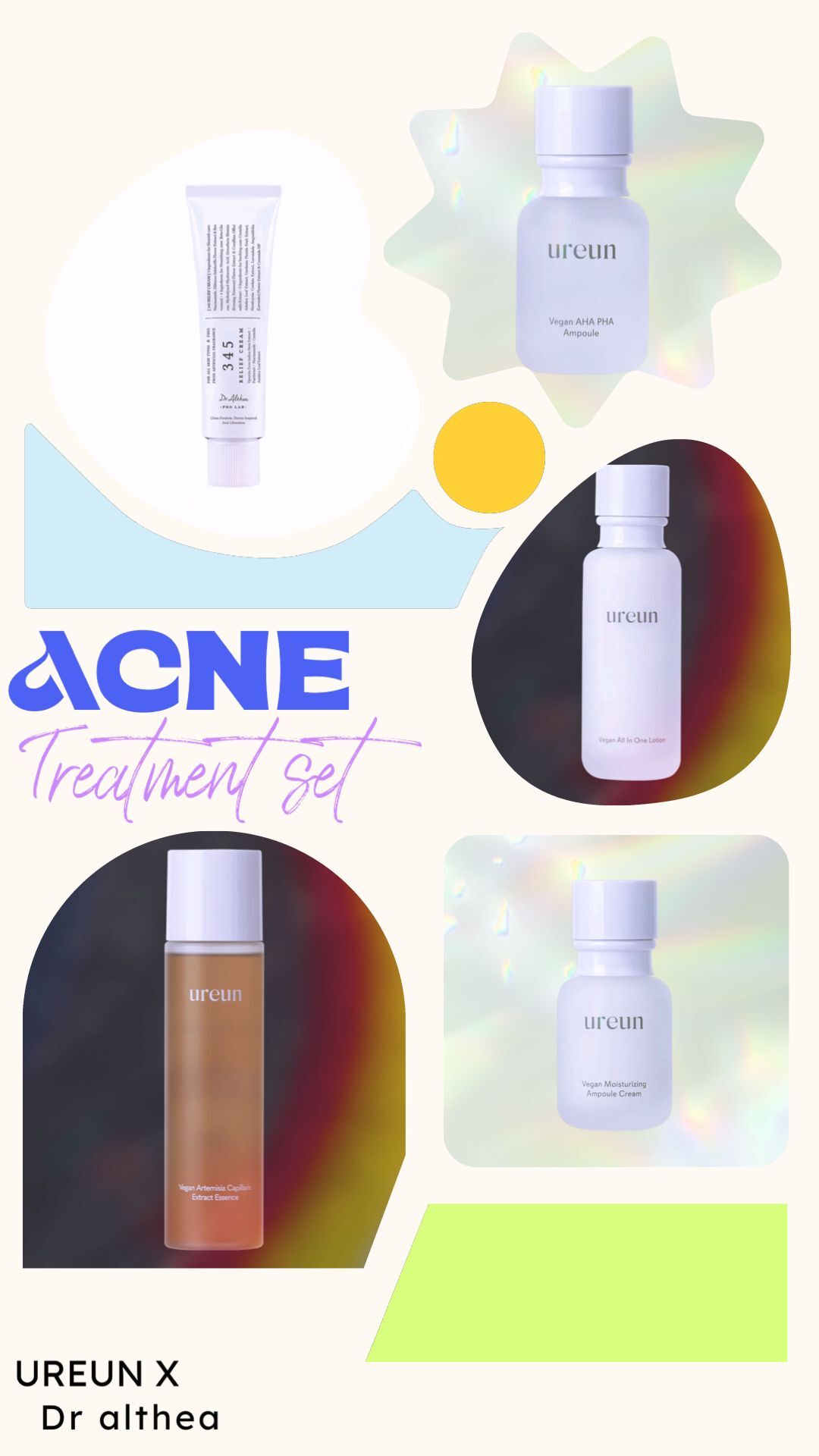 Ureun x Dr. Althea 清爽祛痘暗粒粉刺套裝