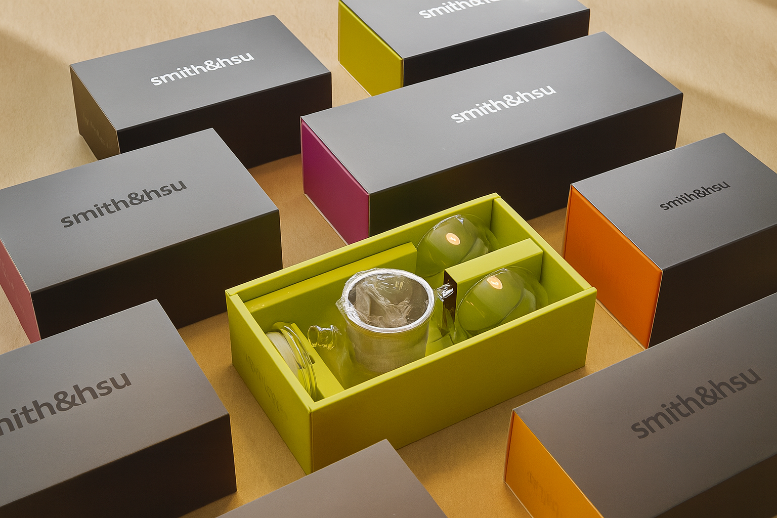 圓月壺 × 雙層玻璃杯組