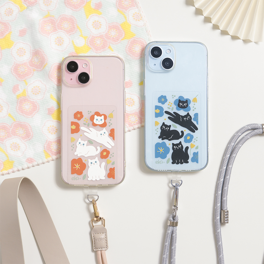 【神奈川沖浪喵】果凍大方造型手機掛繩夾片
