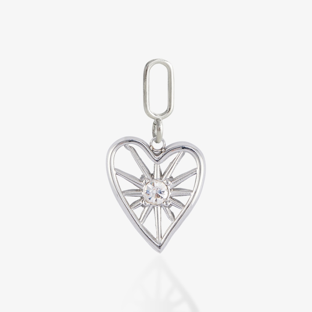 放射鏤空愛心．綴飾-單入