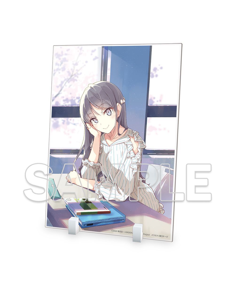 預購-動畫『青春豬頭少年不會夢到聖誕服女郎』製作決定視覺 壓克力板【日本進口精品】