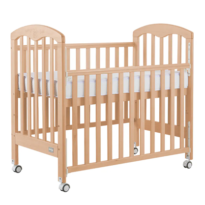 Baby Star Cozzi+ 嬰兒木床(兒童床版本)附有4”床褥 – 原木色 / 歐洲櫸木