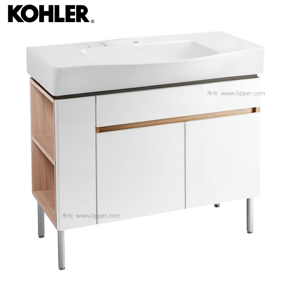 ★ 經銷精選優惠 ★ KOHLER Family Care 浴櫃盆組(100cm) K-22780T-1-0_K-31503T-LR-PD1