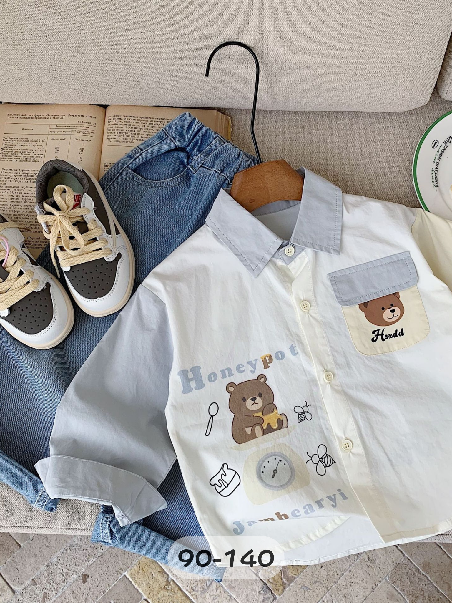 蜂蜜嗡嗡熊 長袖上衣/襯衫