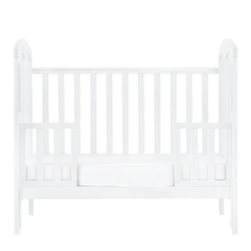 Baby Star Cozzi+ 嬰兒木床(兒童床版本)附有4”床褥 – 白色 / 歐洲櫸木