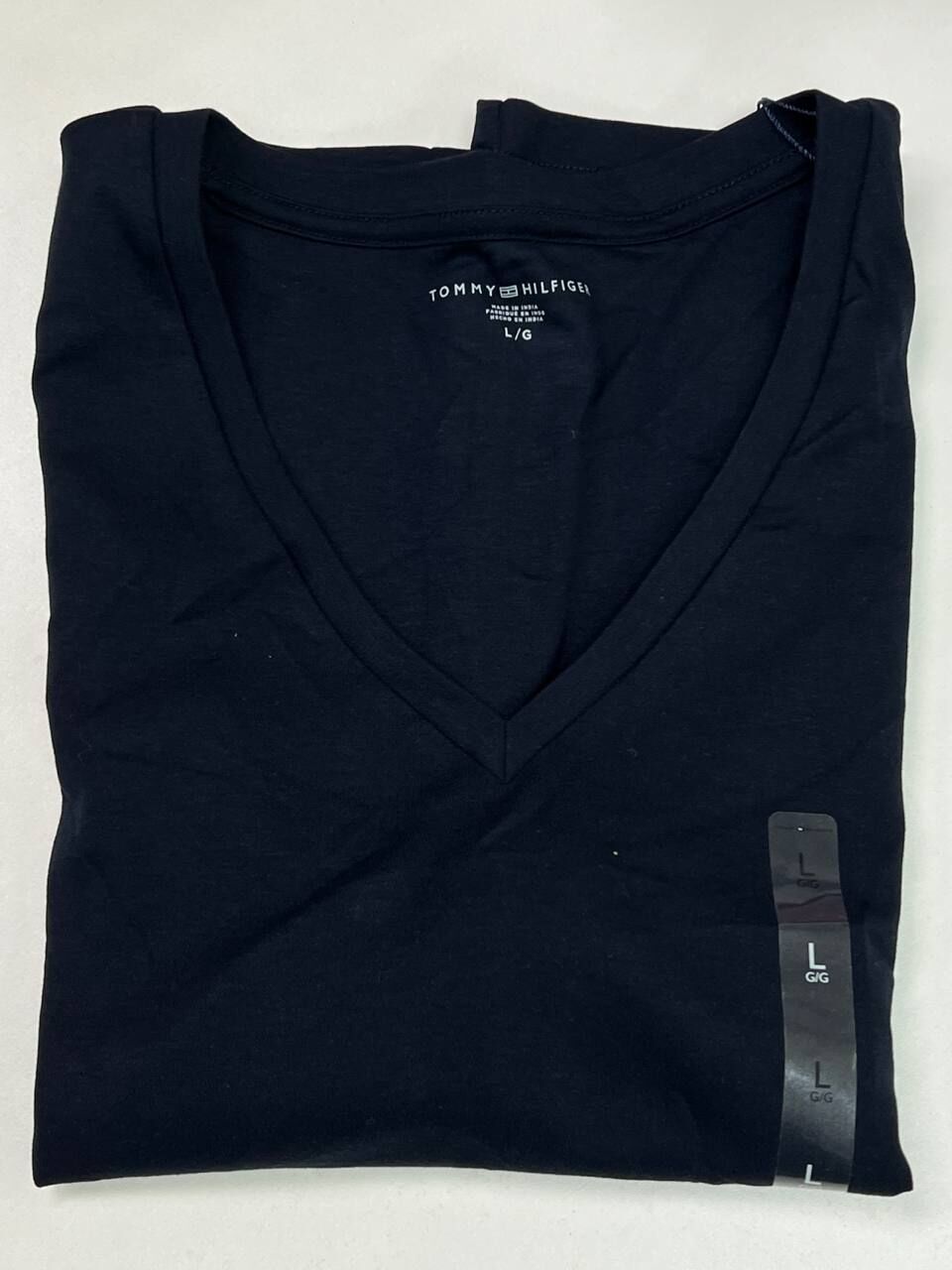 [S] TOMMY HILFIGER NAVY DRAPEY V-NECK TANK TOP, XW05194-400 (STH1435)