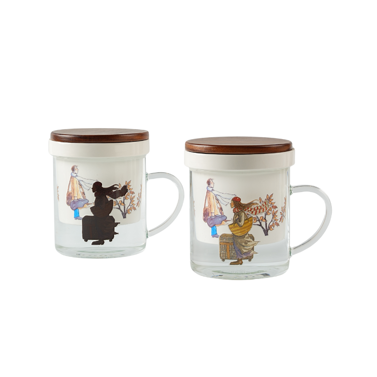 幾米《向左走‧向右走》錯過與相遇｜變色玻璃茶杯組