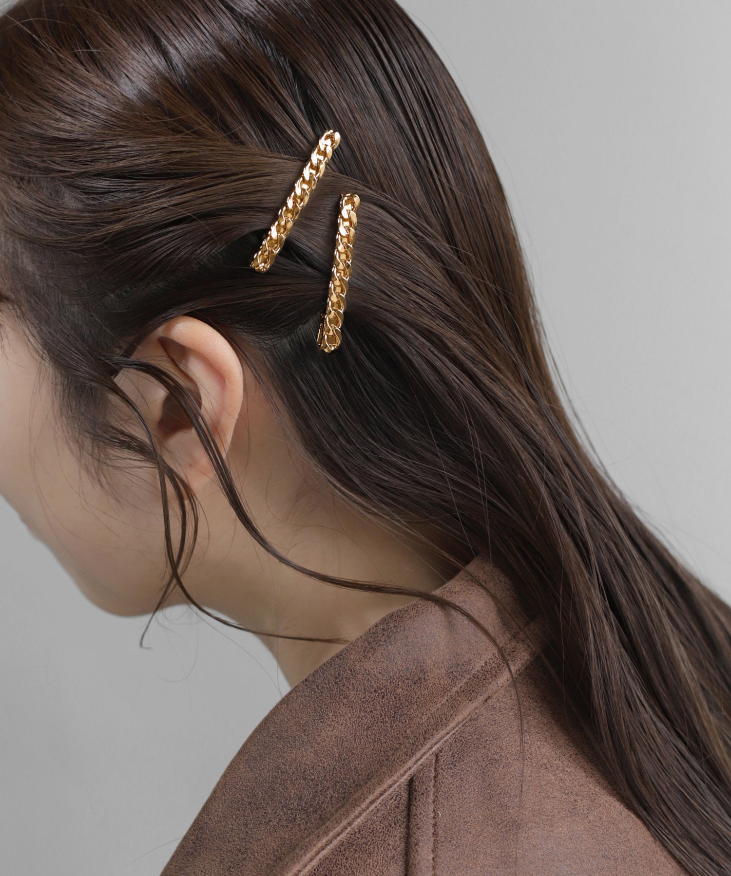 [連線優惠] ANEMONE 鍊條造型髮夾（2入組）