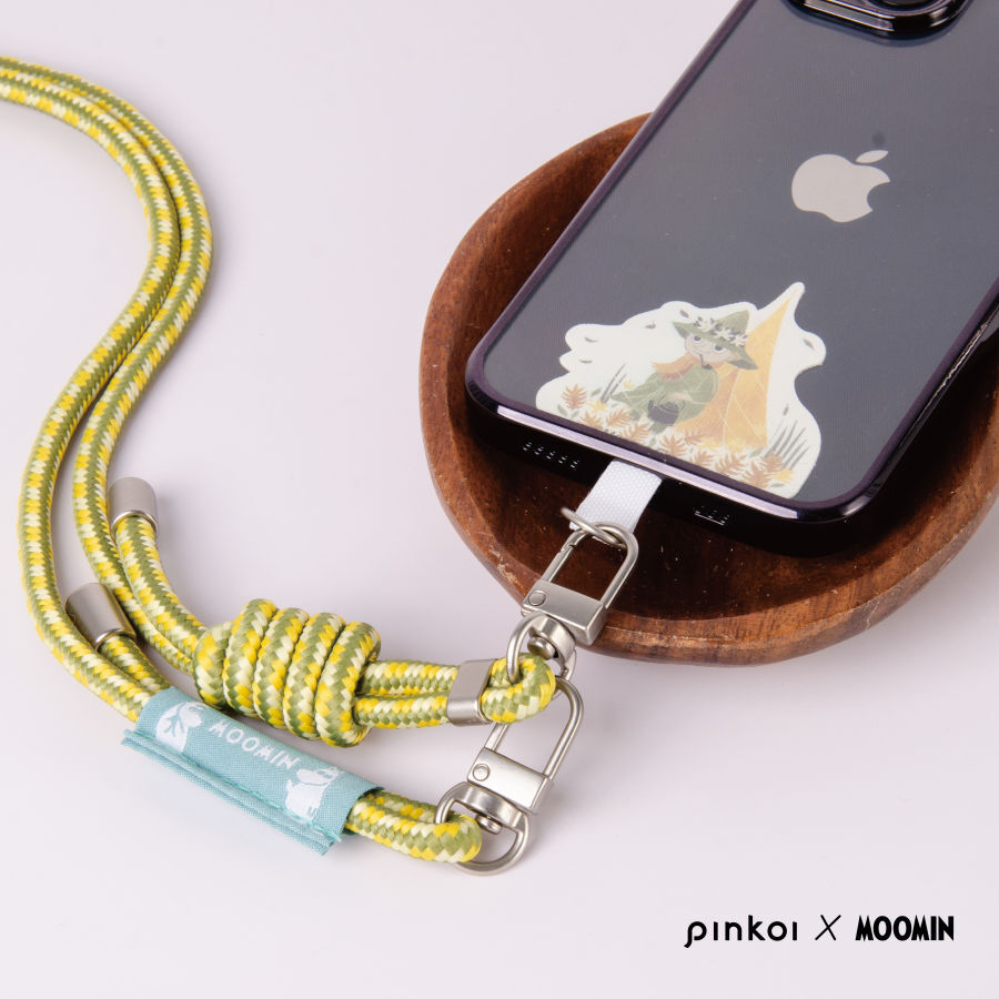 【Pinkoi × Moomin】スマホショルダークリップセット｜哲学的な旅人 スナフキン