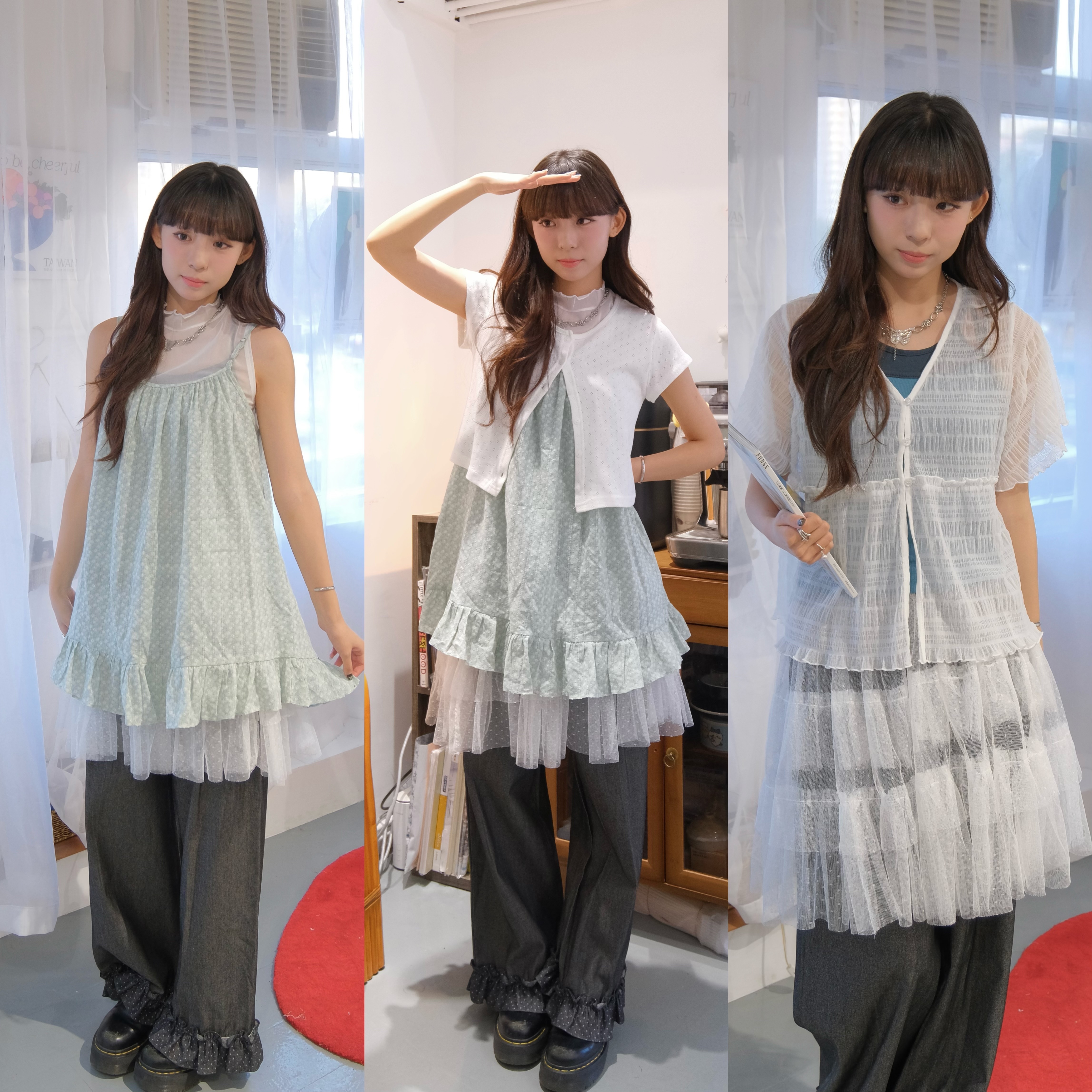 波波點RUFFLE外罩紗