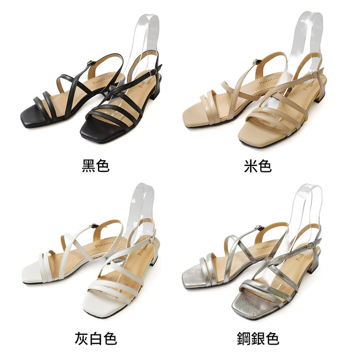 日式夏季 日本製真皮繫帶涼鞋【PO1071】