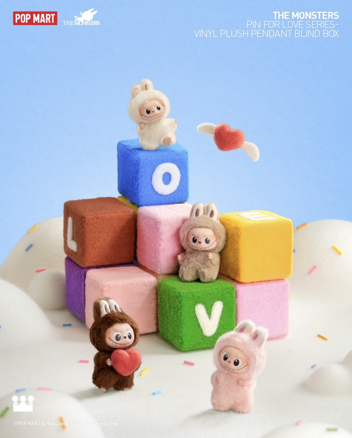 THE MONSTERS 心底密碼系列 搪膠毛絨吊飾盲盒