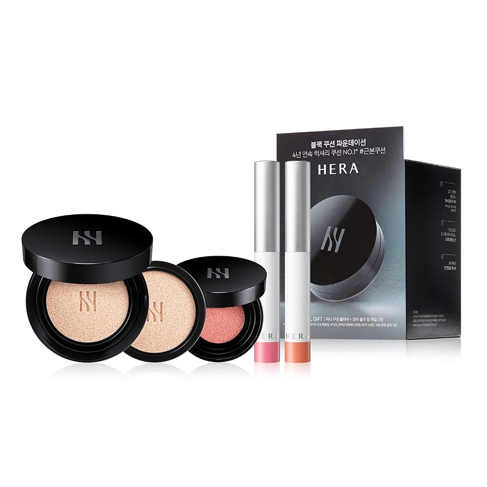 HERA Black Cushion (+Refill + Cushion Blusher + Lip Pencil Duo)