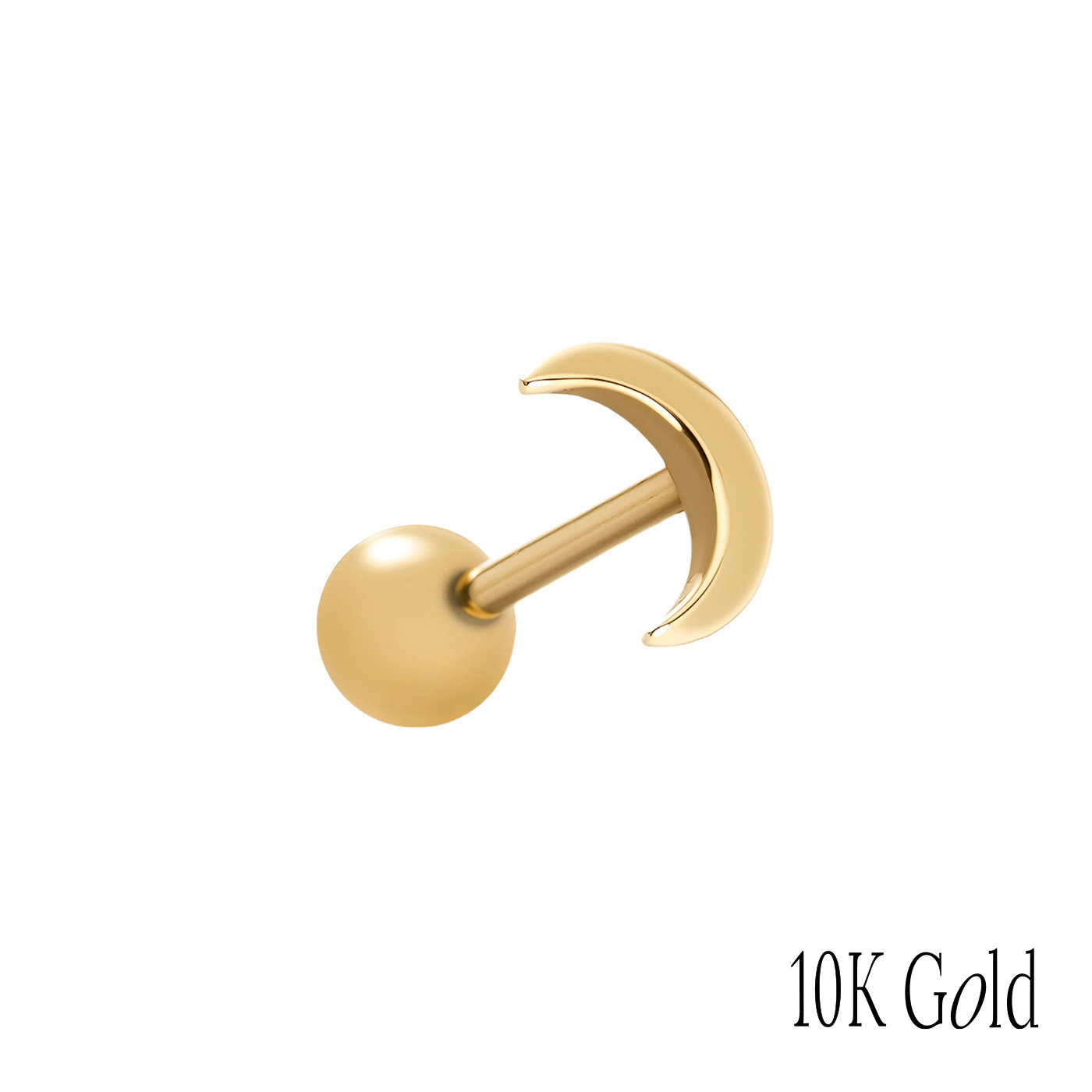 10K純金,K金飾品,月亮耳環,精品耳環