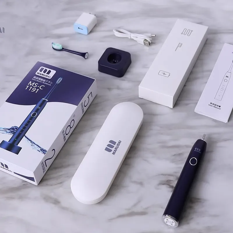 MURUDAI日本丸太成人音波電動牙刷MS-W1190無線智能充電-白盒