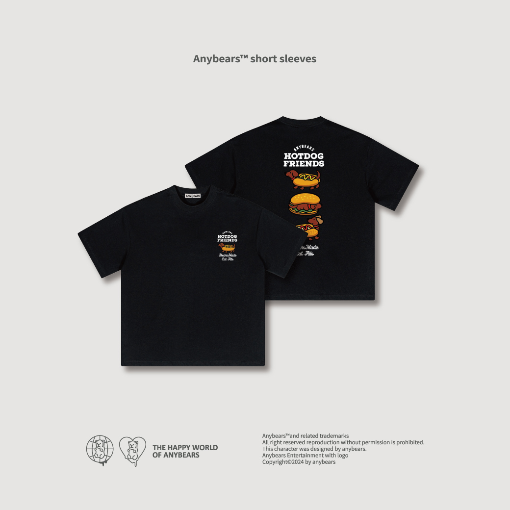 ANYBEARS® Hotdog Friends 臘腸狗朋友 短Tee