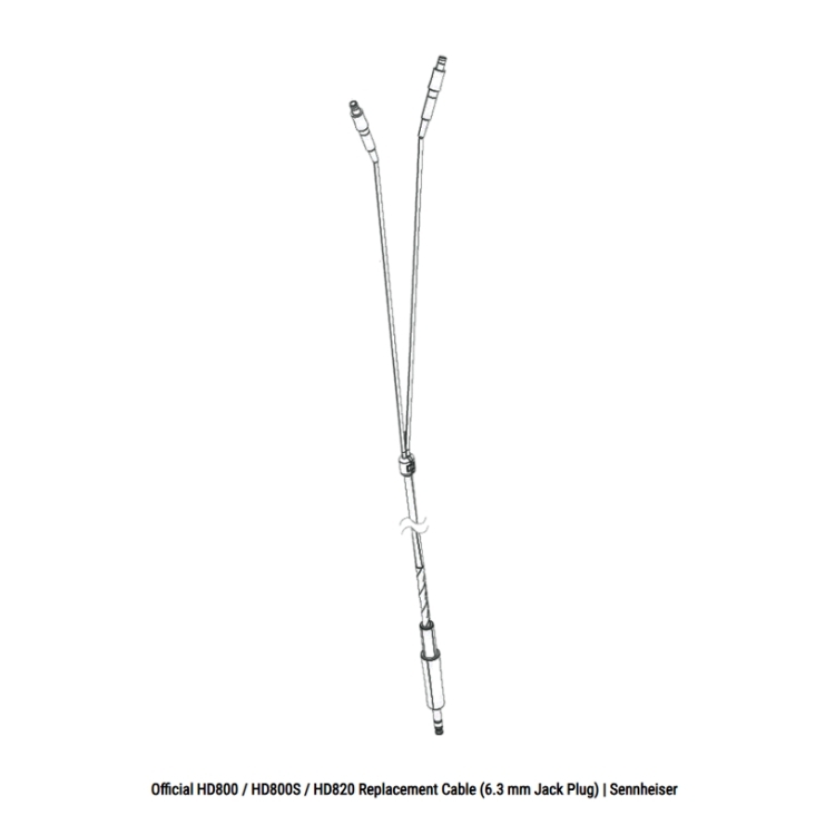 Sennheiser HD800 系列專用原裝耳機線｜6.3mm｜3米