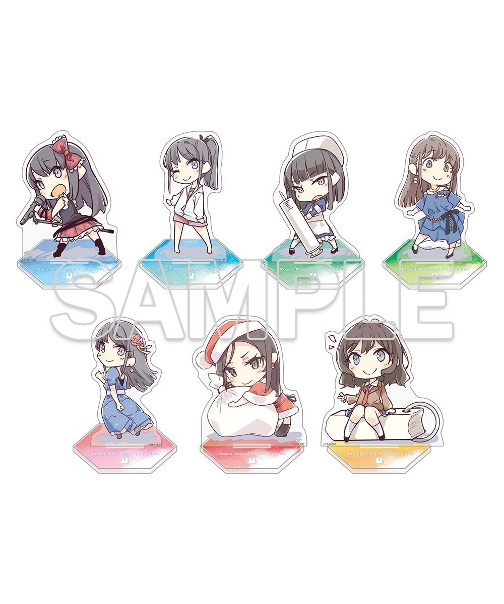 預購-電擊文庫「『青春豬頭少年』系列」大學生篇 Q版集換式壓克力立牌 PACK盲盒販售 隨機出貨【日本進口精品】