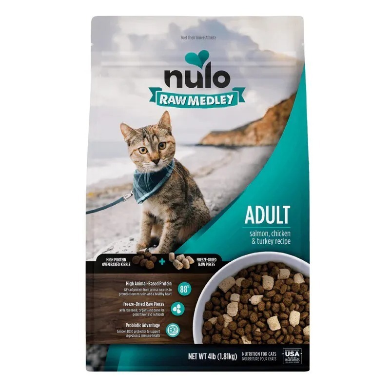 Nulo Raw Medley系列貓糧 三文魚+雞肉+火雞 4lb/10lb