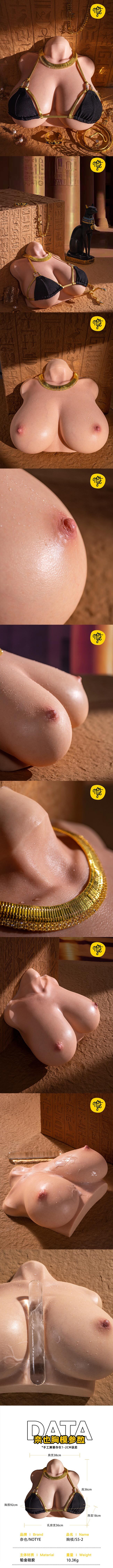 NOT YE 奈也娃娃 S5-2 擬真皮紋款矽膠胸膜-10.3kg silicone sex doll torso with skin texture