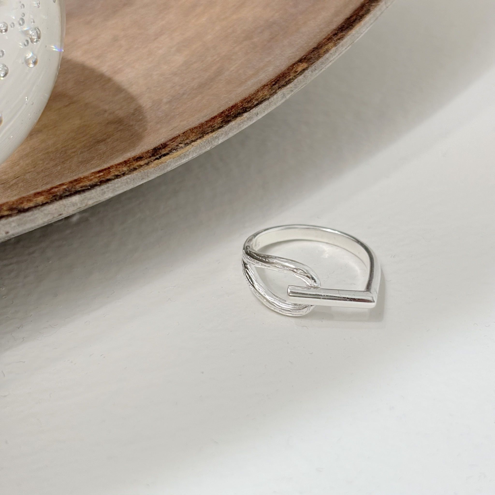 樹枝紋理造型戒指