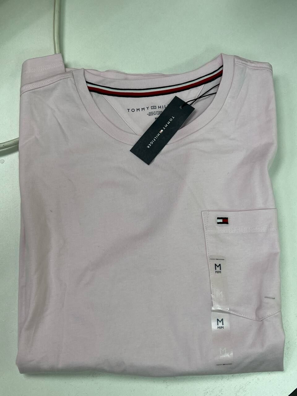 [S] TOMMY HILFIGER LIGHT PINK EVERYDAY POCKET T-SHIRT, 78JB151-654 (STH1443)