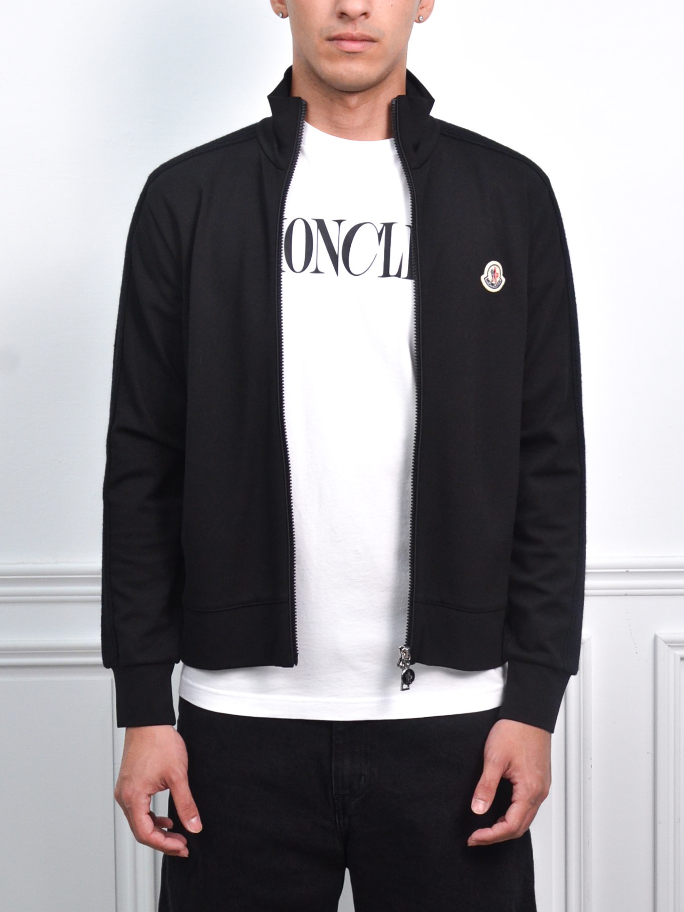 Moncler Zip-Up Sweatshirt 針織串標立領外套【J20938G0001889ALE999】