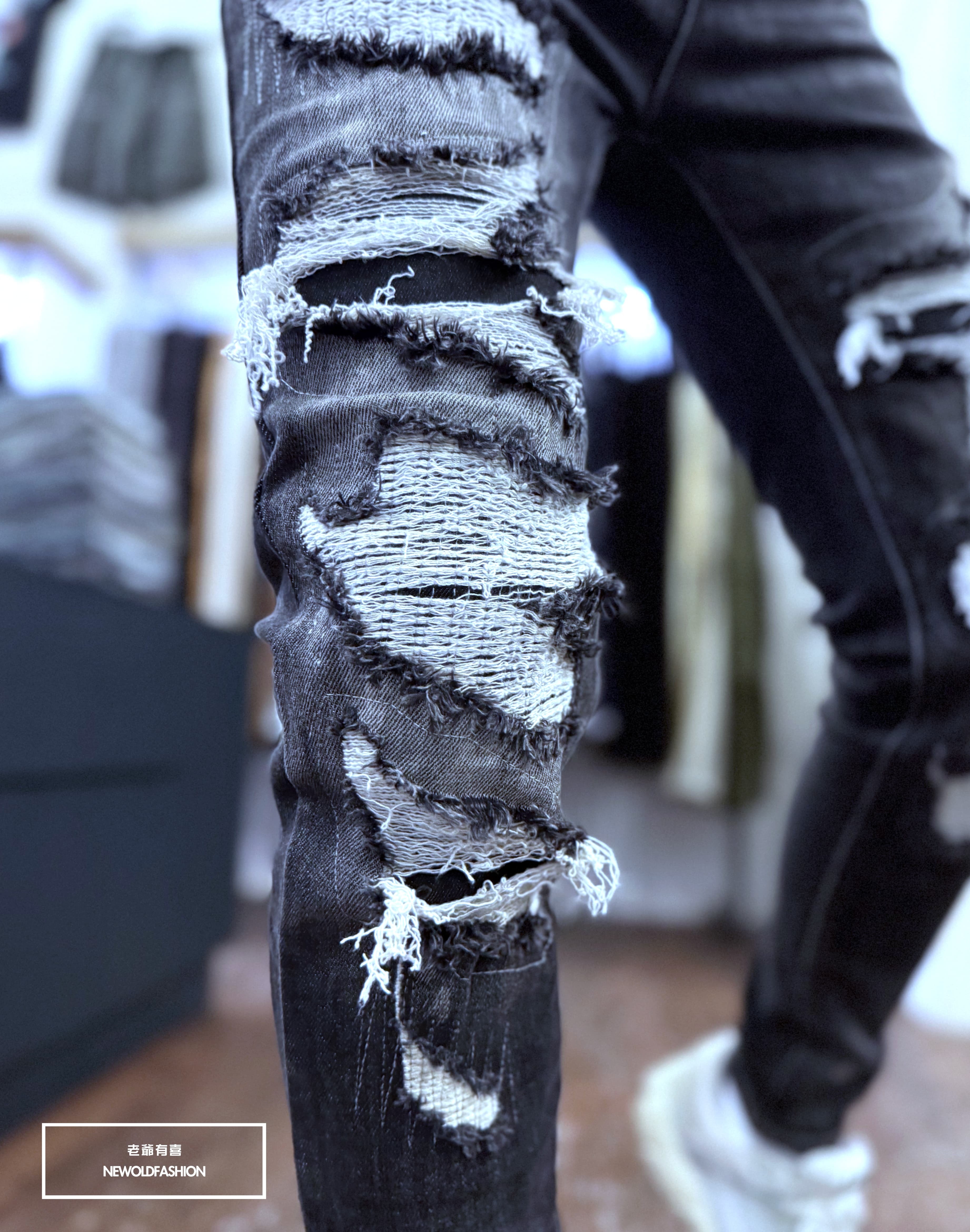 『官網限定』重磅大破壞抽鬚小直筒褲(NOF25081051)