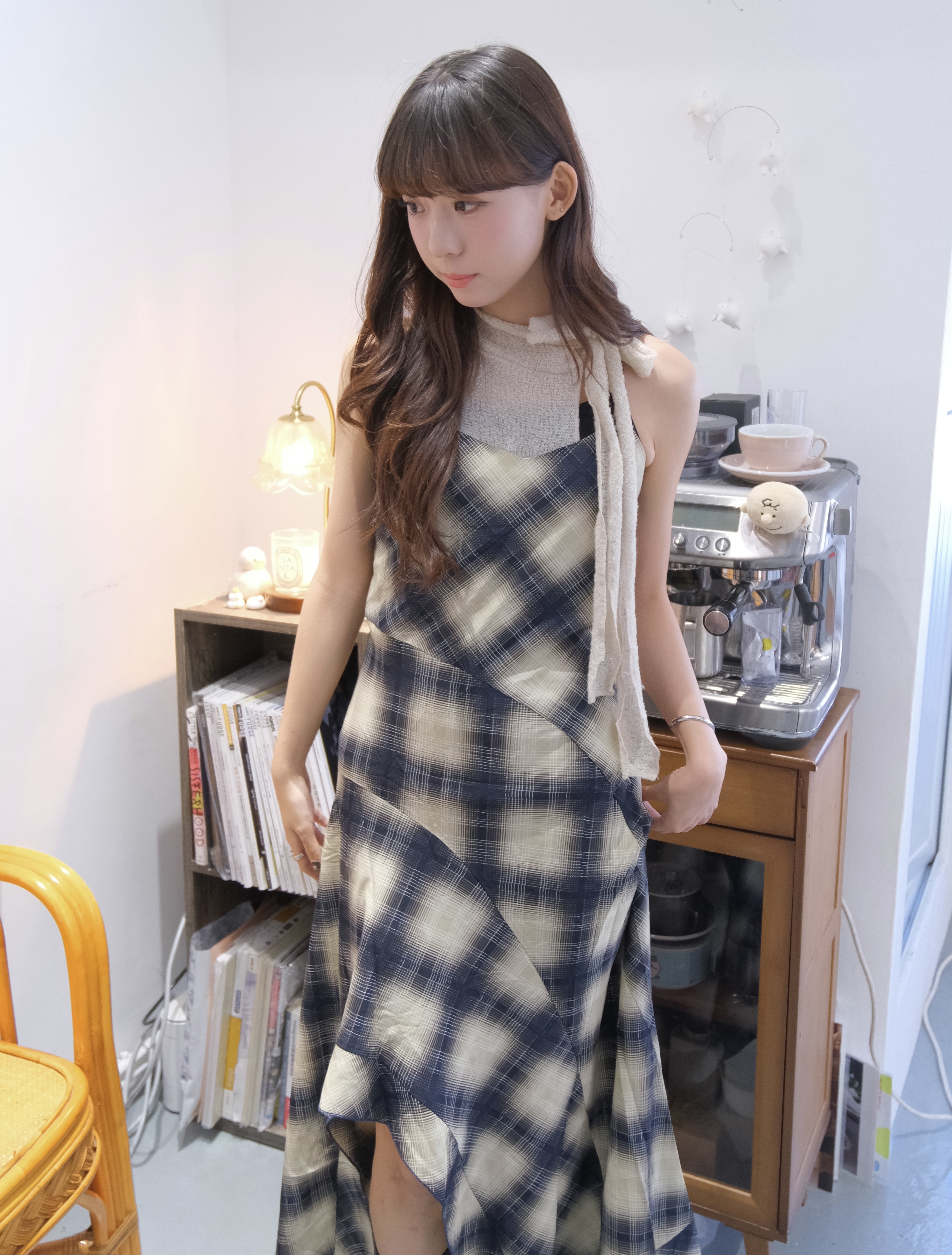 軟糯綁頸高領背心