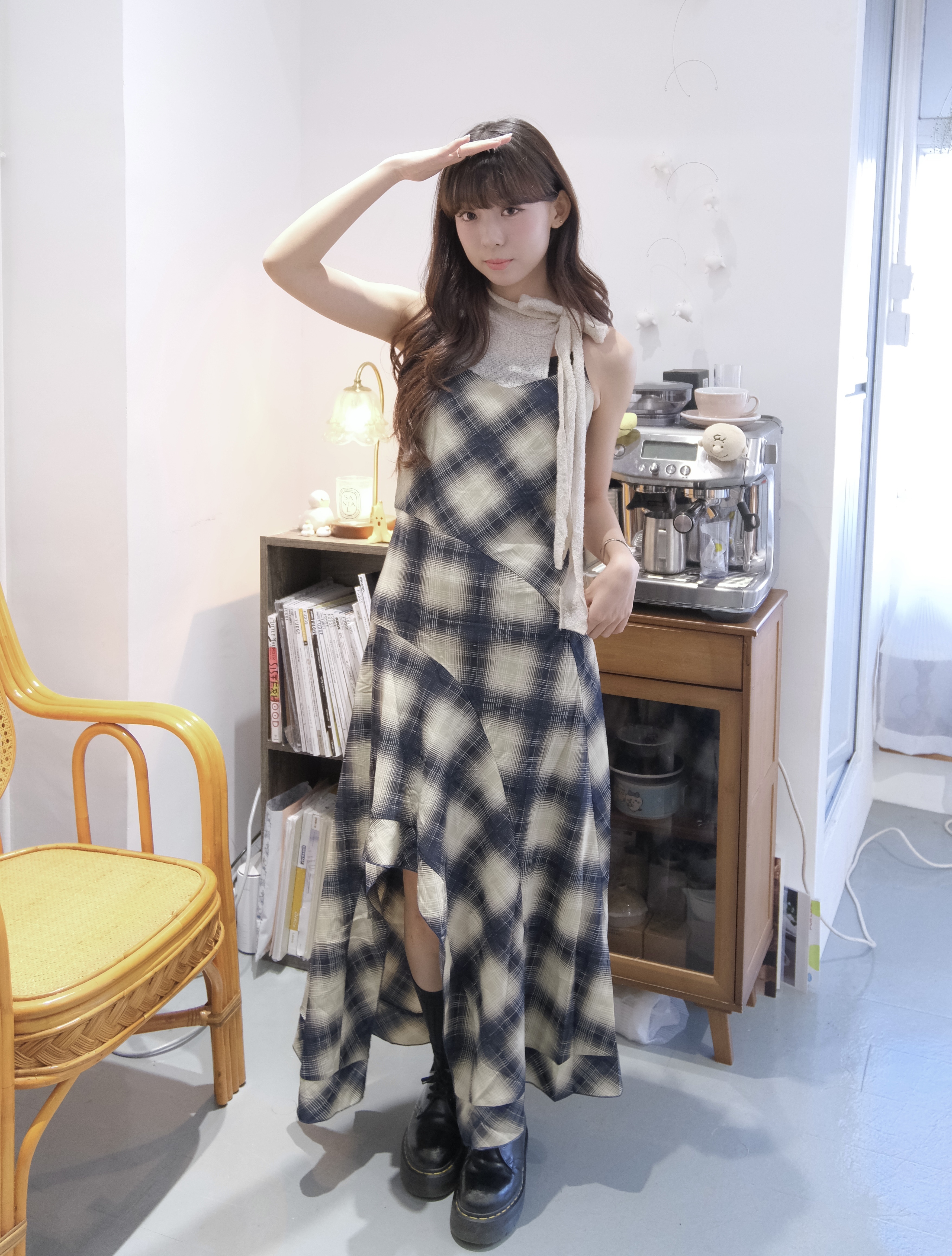 軟糯綁頸高領背心