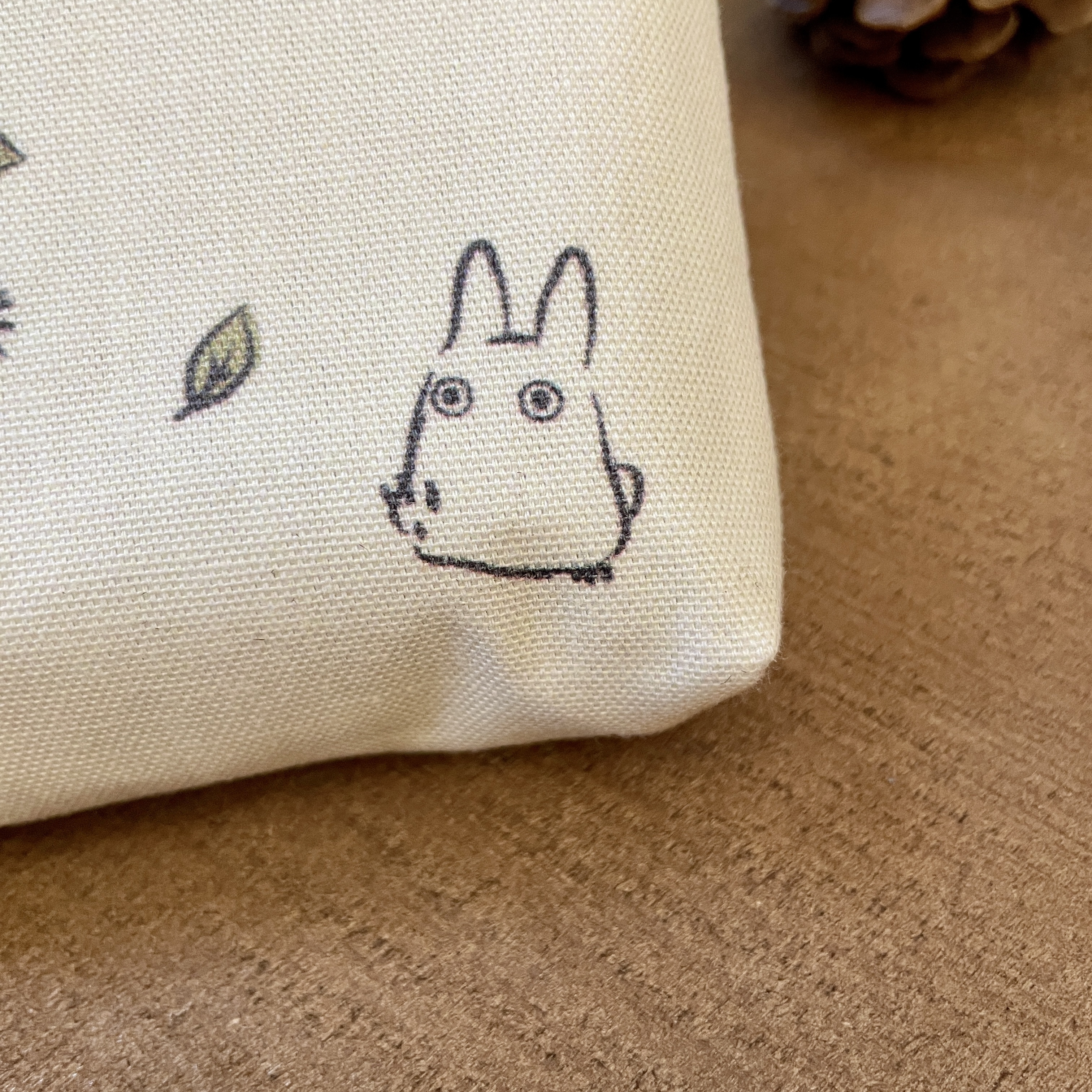 珠扣收納包 龍貓 起飛